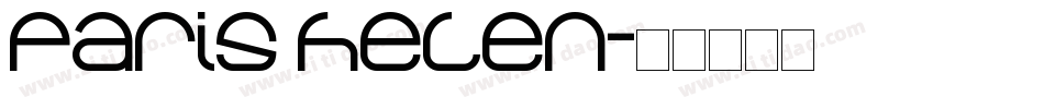 paris helen字体转换